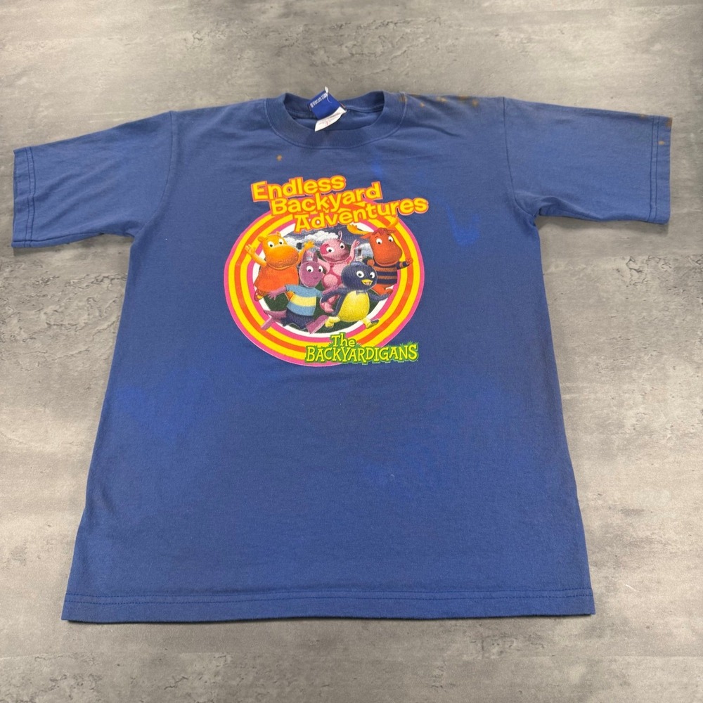 Vintage Nick Jr Backyardigans T-Shirt Kids Youth Large Cartoon Tee 2006 RARE